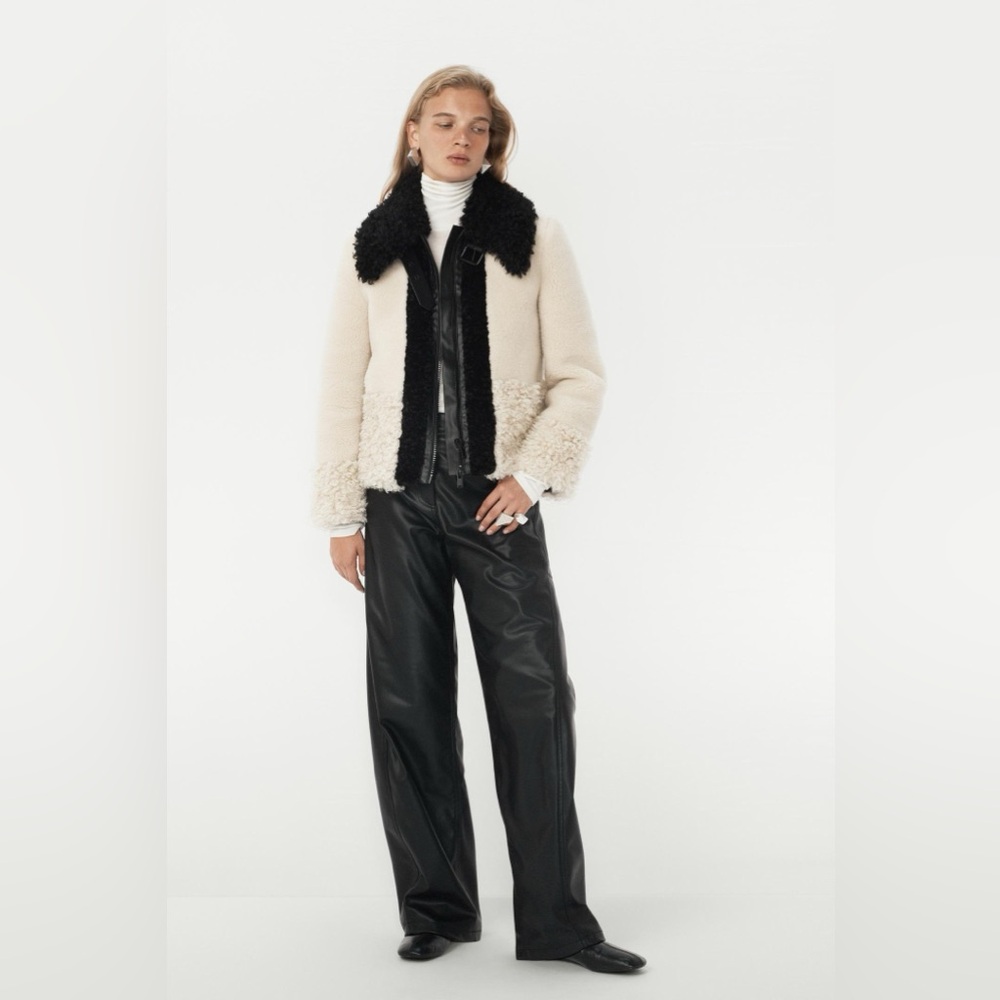 NWT Zara FAUX FUR PATCHWORK JACKET - THE ITEM ZARA WOMAN